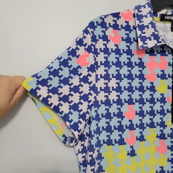 Simplicite Jamie Sadock Womens Activewear Polo Shirt Sz L Golf Tennis Pickleball - Picture 3 of 9